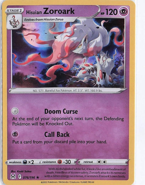 Hisuian Zoroark 076/196 (H)