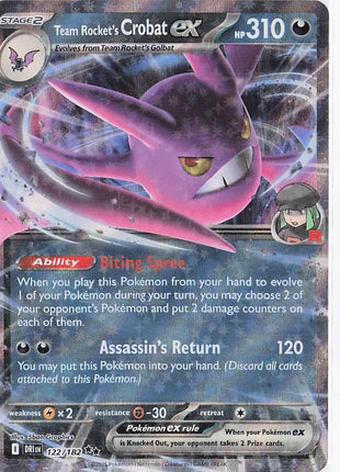 Team Rocket's Crobat ex 122/182