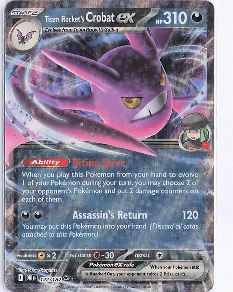 Team Rocket's Crobat ex 122/182