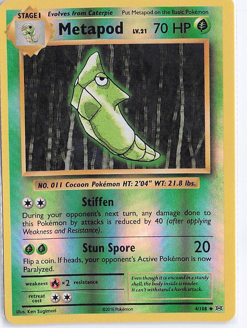 Metapod LV.21 4/108 (RH)