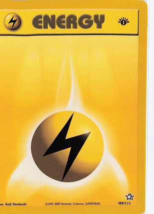 Basic Lightning Energy 109/111 (1st)
