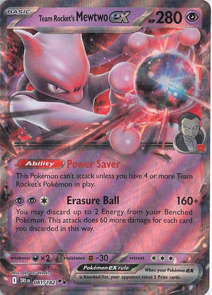 Team Rocket’s Mewtwo ex 081/182