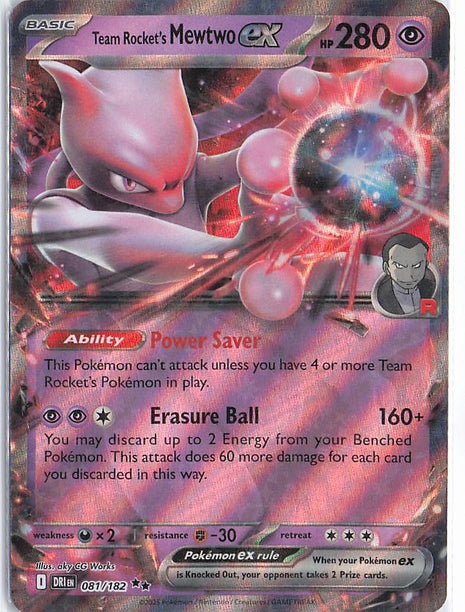 Team Rocket’s Mewtwo ex 081/182