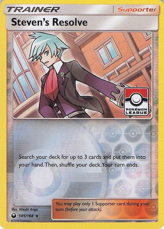 Steven’s Resolve 145/168 (RH) (League Stamped)