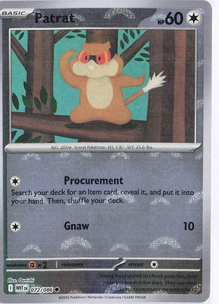Patrat 072/086 (Pokeball)