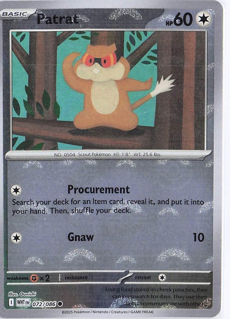 Patrat 072/086 (Pokeball)