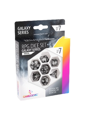 Gamegenic - Galaxy Series: Moon RPG Dice Set