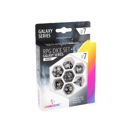 Gamegenic - Galaxy Series: Moon RPG Dice Set