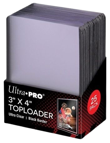 Ultra Pro - 3 x 4 Black Border Toploader (25)