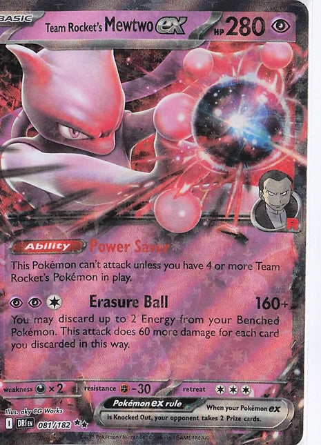 Team Rocket’s Mewtwo ex 081/182