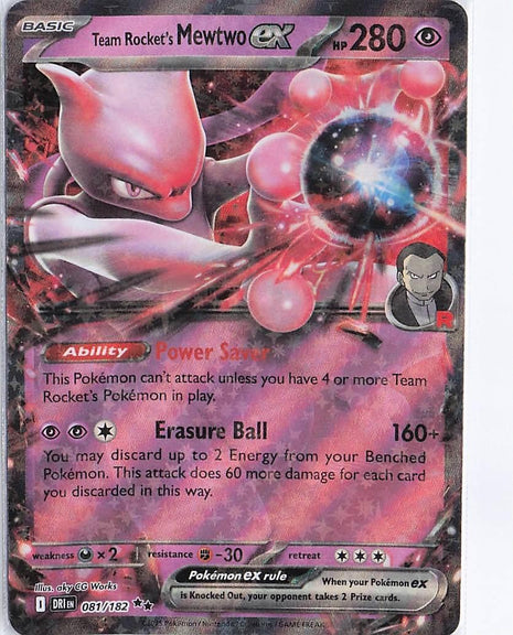 Team Rocket’s Mewtwo ex 081/182