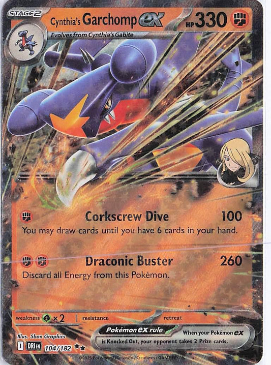 Cynthia’s Garchomp ex 104/182