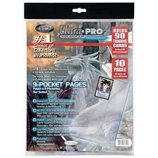 Ultra Pro - 9 Pocket Pages - 10 Pack