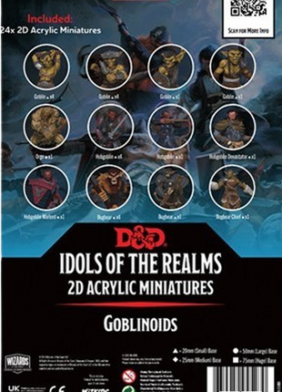 Dungeons & Dragons - 2D Acrylic Miniatures: Goblinoids