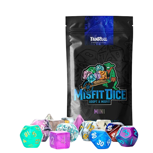 Fanroll - Mystery Misfit: Mini Polyhedral Dice (2 Set Pack)