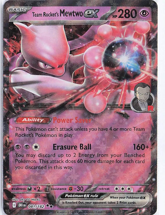 Team Rocket’s Mewtwo ex 081/182