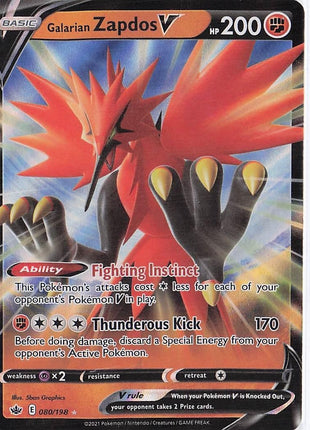 Galarian Zapdos V 080/198