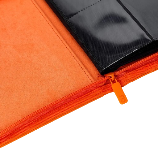 Vault X - Orange 12 Pocket Zip Binder