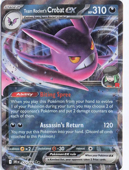 Team Rocket’s Crobat ex 122/182