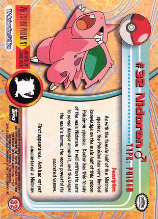 Nidoran #32 - Topps