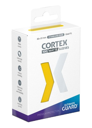 Ultimate Guard - Yellow Matte Cortex Sleeves Standard Size (100)