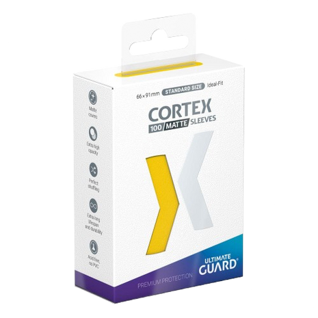 Ultimate Guard - Yellow Matte Cortex Sleeves Standard Size (100)