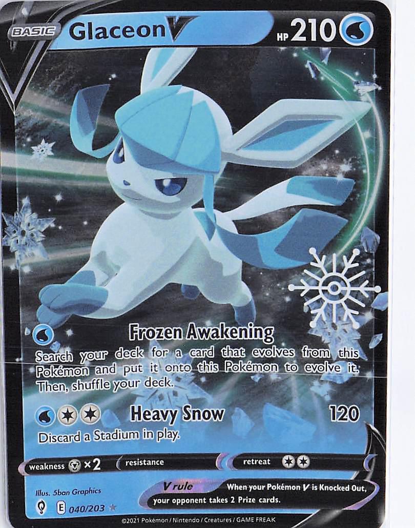 Glaceon V 040/203 (Snowflake)