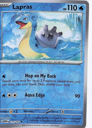 Lapras 131/165 (RH)
