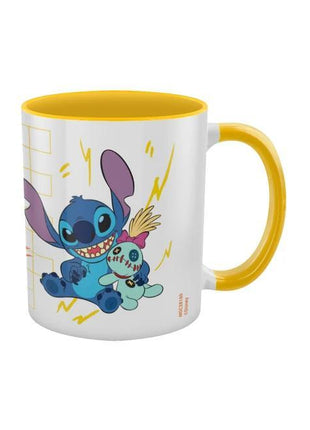Lilo & Stitch - Stitch & Scrump Coloured Inner and Handle Ceramic Mug