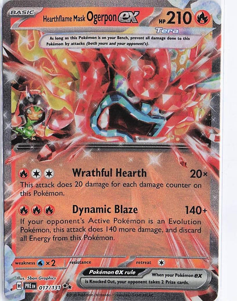 Hearthflame Mask Ogerpon ex 017/131