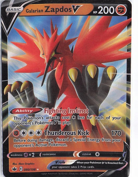Galarian Zapdos V 080/198
