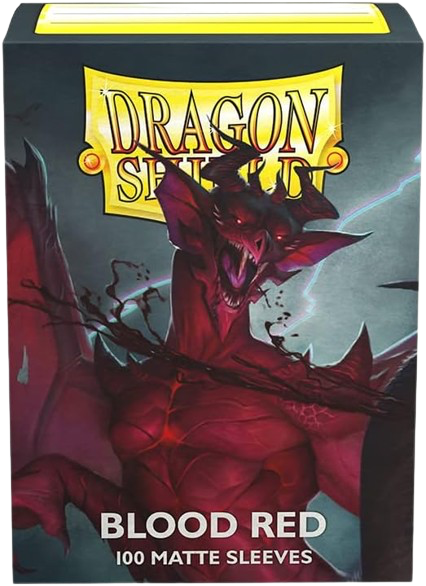 Dragon Shield - Matte Blood Red Sleeves (100)