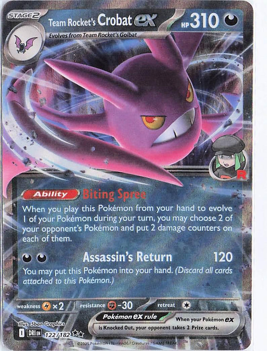 Team Rocket’s Crobat ex 122/182
