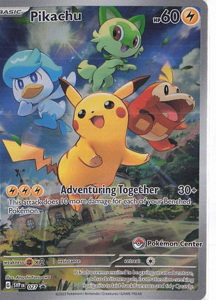 Pikachu SVP027 (Pokemon Center)