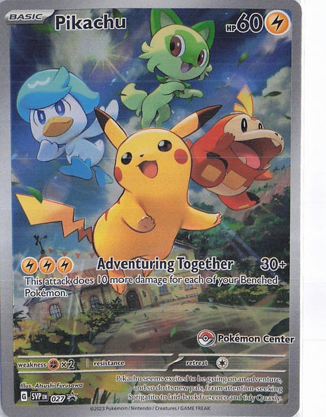 Pikachu SVP027 (Pokemon Center)