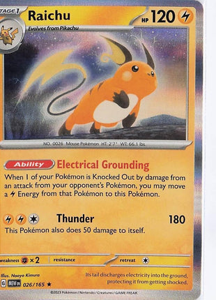 Raichu 026/165 (H)