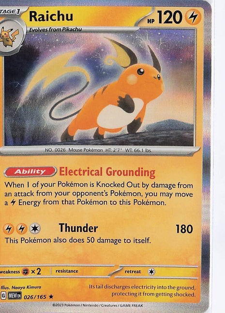Raichu 026/165 (H)