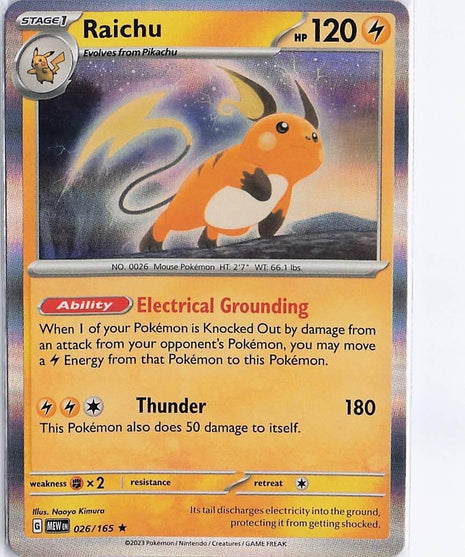 Raichu 026/165 (H)