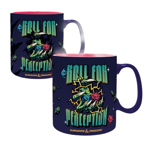 Dungeons & Dragons - Roll for Perception Heat Change Mug