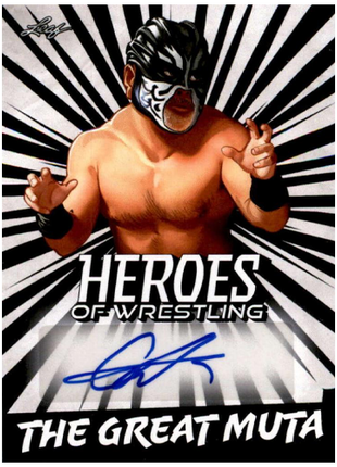 Leaf - Heroes Of Wrestling - The Great Muta Autograph