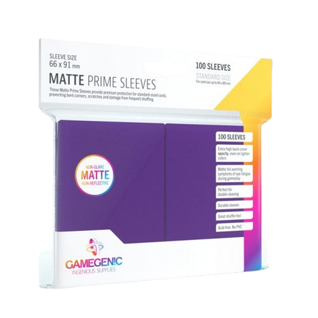 Gamegenic - Purple Matte Prime Sleeves (100)