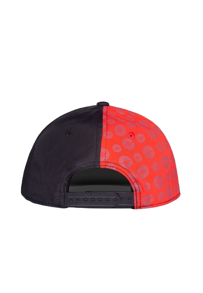 Pokemon - Difuzed Black and Red Pokeball Snapback Cap