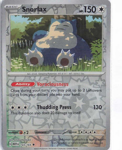 Snorlax 143/165 (RH)