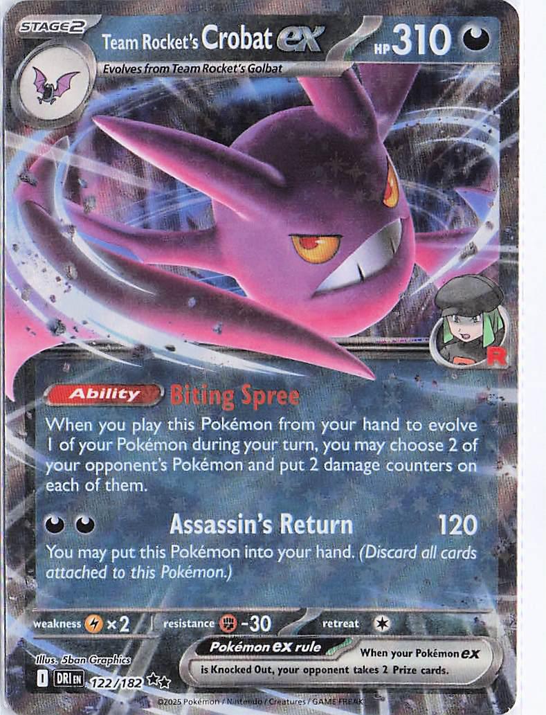 Team Rocket's Crobat ex 122/182
