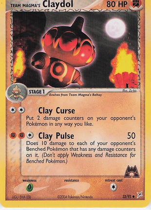 Team Magma's Claydol 33/95