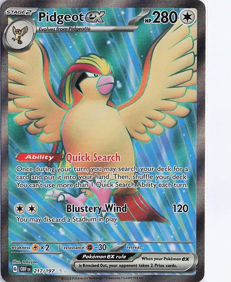 Pidgeot ex 217/197