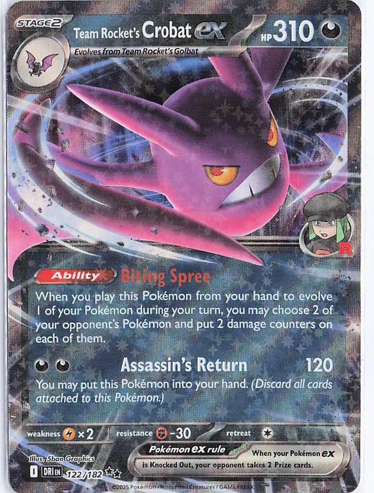 Team Rocket's Crobat ex 122/182