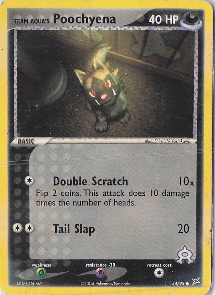 Team Aqua's Poochyena 54/95 (D)