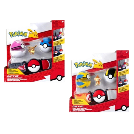 Pokemon - Clip 'N' Go Poke Ball Belt Set (Chimchar)