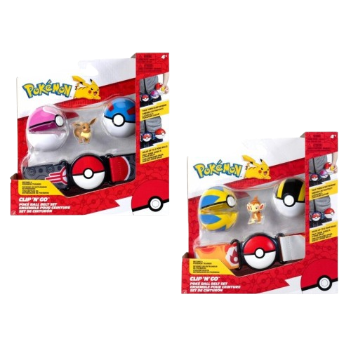 Pokemon - Clip 'N' Go Poke Ball Belt Set (Chimchar)